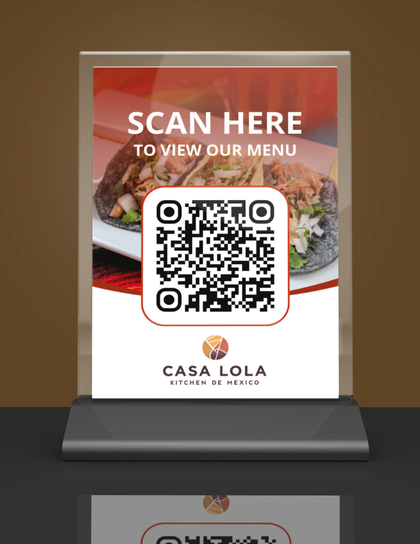 Menu Display Example